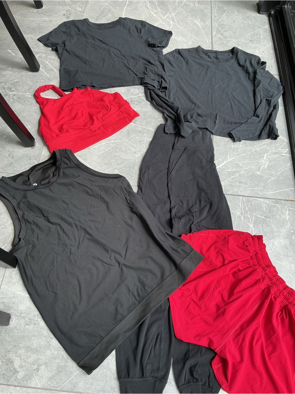 lululemon athletica large lot with  shorts, joggers and Layering Pieces